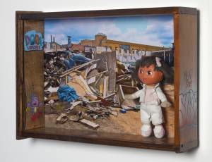 Dora the Explorer (from the TOYOLOGY series) 11.75''h x 23.25''w x 5.875''d Mixed Media Assemblage AVAILABLE